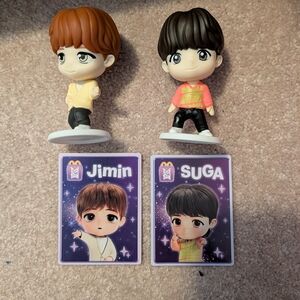 BTS Jimin and Suga McDonald's Figures